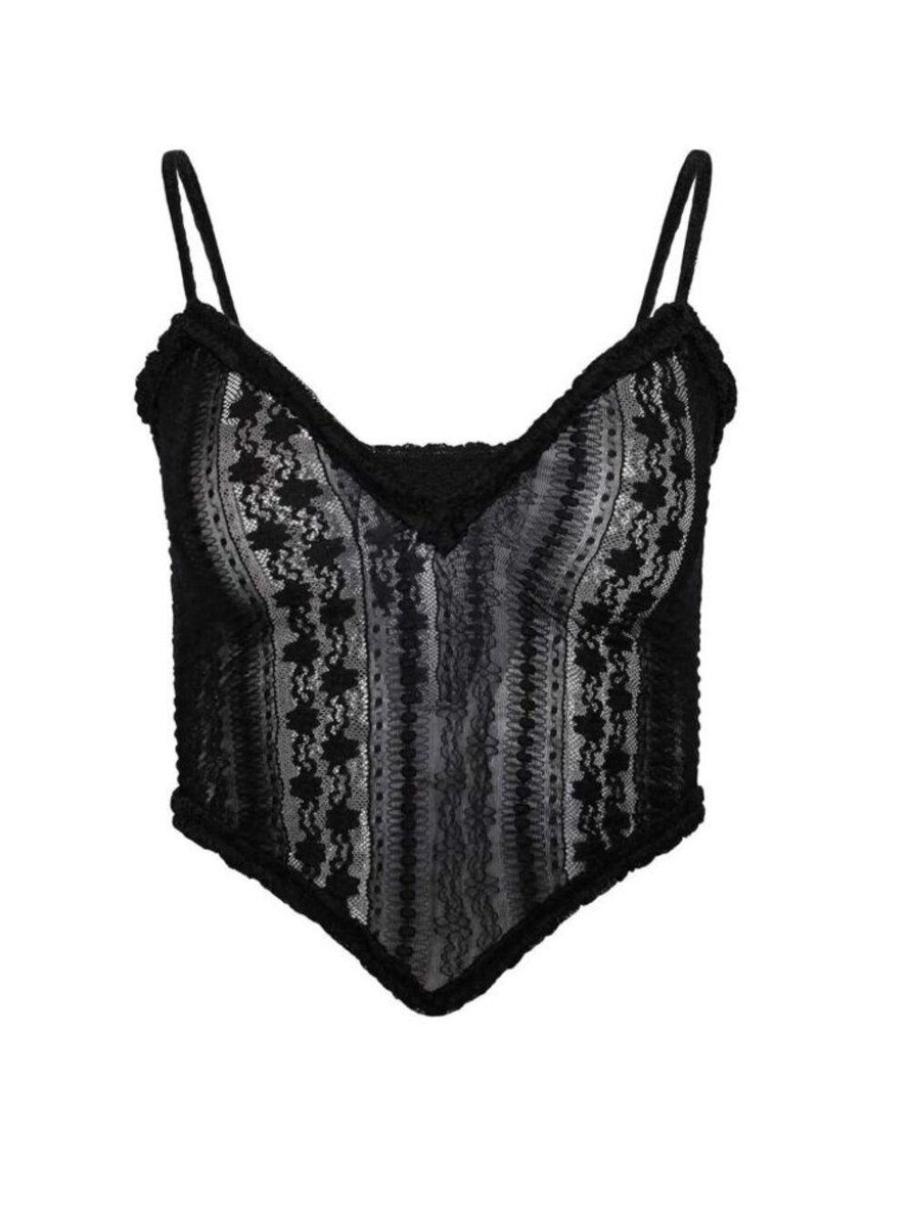 TIGER MIST Lace Crop Corset Top Size Small